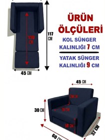 Resim LENSA HOME Çocuk Koltuğu Komple Sünger Katlanabilir Yataklı Minder Yatak (0-4 YAŞ) SOHO LACİVERT 