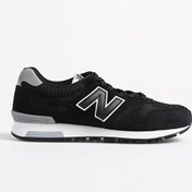 Resim New Balance 565 ML565BLK-NB LIFESTYLE MEN SHOES Siyah Deri - Süet Erkek Günlük Spor Ayakkabı 