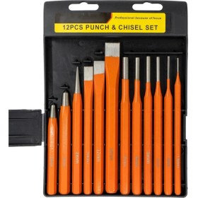 Resim Titi 6016 Düz Konik Pim Zımba Keski Takımı 12 Parça 