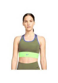Resim Nike W Nk Df Swsh Lngln Bra Kadın Kahverengi Antrenman Sporcu Sütyeni Cz4496-222 Yeşil 