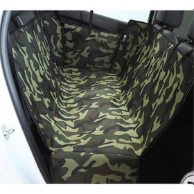 Resim Kamuflaj Desenli Araç Içi Arka Koltuk Köpek Örtüsü 