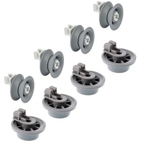 Resim Siemens Uyumlu Sr55E503Eu Bulaşık Makinesi Sepet 4 Alt Üst Teker Takım - 557141074 