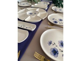 Resim Mor Menekşe 8 Kişilik 19 Parça Kahvaltı Takımı 