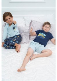 Resim For You Kids 4 Lü Palmiye Desenli Pijama Takımı 