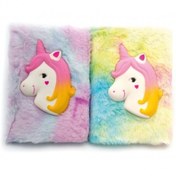 Resim Kabartmalı Unicorn Tasarımlı Peluş Hatıra Defteri 