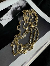 Resim ARALIKLI TAŞLI ZİNCİR - Gold 
