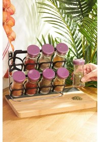 Resim Karaca Ocha Mor 9 Parça Baharat Takımı 