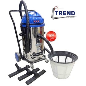 Resim Cleanvac 3 Motor'Lu Islak Kuru Süpürge Makinası Krom Kazanlı 