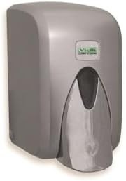 Resim Vialli S5c Gri Sıvı Sabun Dispenseri Aparatı Hazneli 500 Ml 