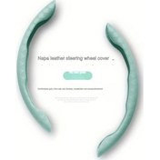 Resim Dashanshop 2025 Yeni Yeşil Napa Deri Direksiyon Kılıfı Elmas Desen Universal Moda Dayanıklı Rahat Yeşil 