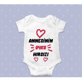 Resim gold fotoğrafçılık Annesinin Uyku Hırsızı Çıtçıtlı Body 