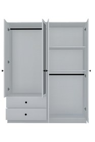 Resim Metalia Gm 9010 Novado Düğme Kulplu Genç Odası Takımı 