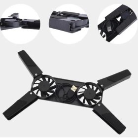 Resim Go İthalat Katlanabilir Laptop Soğutucu 2 Fanlı 