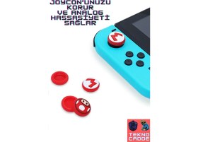 Resim Beboncool Nintendo Switch/switch Oled/switch Lite Analog Koruyucu Silikon Pad 