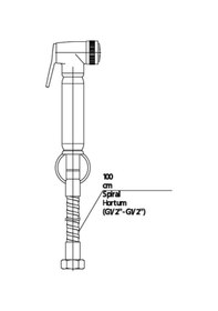 Resim Gpd Spiralli Taharet Musluğu Nino Krom 