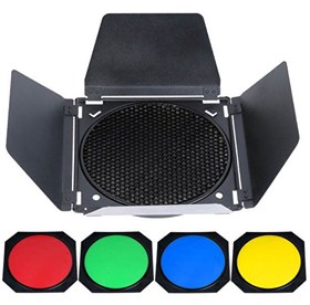 Resim Godox BD-04 200 MM Çap Renkli Filtre ve Petek Seti 