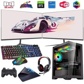Resim Rogame RKT660911 i5-14400F 16 GB 480 GB SSD 8 GB RTX3050 Çift 24" Free Dos Masaüstü Oyuncu Bilgisayarı 