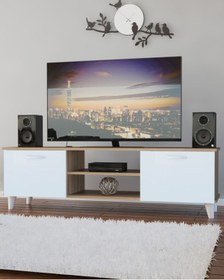 Resim Modilayn Tv Ünitesi Ofis Sehpası Raflı Lcd Sehpası Televizyon Tv Sehpası Şık 