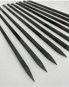 Resim 5 Adet Kare Tavuk Patlıcan Şiş - Kara Demir 8 mm - Özel Yapım 