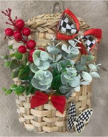 Resim Marrone Mackenzie Kurdele Kokina Kelebekli Posta Kutusu Hasır Sepet Gazetelik 