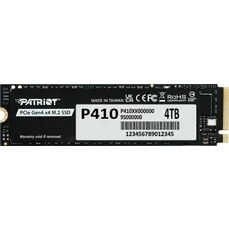 Resim Patriot P410 Pcıe Gen4 X4 (Nvme 1.4) M.2 2280 SSD R/5000 W/4500 [4tb] (P410P4TBM28H) 