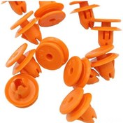 Resim Aubyhe Volvo V70/xc70/xc90/xc60 İçin 100 Adet Plastik Gövde Moldi Sabitleyici Parça No:8659732 - Fender, Tampon Ve Trim Uygulamaları İçin Turuncu Clip 