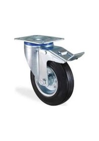 Resim Emes Em01 Spr 80f Döner Tablalı Frenli Teker 80 Mm 60 Kg 