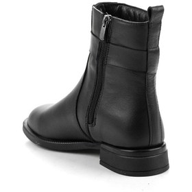 Resim Siyah Hakiki Deri Kadın Bot & Bootie K02724560303 Siyah 