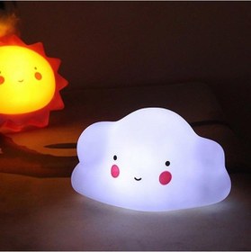 Resim Dekoratif 3d Bulut Tasarımlı Led Işıklı Gece Lambası Asorti 
