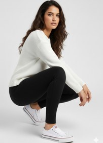 Resim Benetton ® İTHAL Beyaz Kadın Keten Spor Ayakkabı BNI-10031 