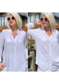Resim Dokuma Viskon Kumaş Efsane Gömlek Beyaz 