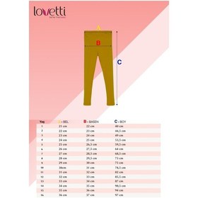 Resim Lovetti Gri 4 Kız Çocuk Kışlık Tam Boy Düz Basıc Tayt Gri 
