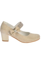 Resim Kiko Kids Cameli Çupra Günlük Kız Çocuk 4 Cm Topuklu Abiye Ayakkabı 
