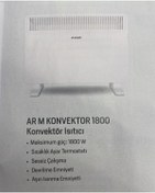 Resim Arçelik Konvektor 1800 Konvektör Isıtıcı 