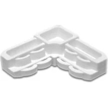 Resim Flaş Group Pvc Kapı Pencere Sineklik 17X25 Köşe Takozu Köşe Bağlantı Beyaz Renk 