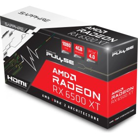 Resim Sapphıre Amd Radeon RX 6500 XT Pulse 4GB 64Bit 2825MHz GDDR6 PCI-Express 4.0 Ekran Kartı 11314-01-20G 
