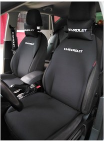 Resim Chevrolet Nakışlı Ön Ikili Oto Koltuk Kılıfı 