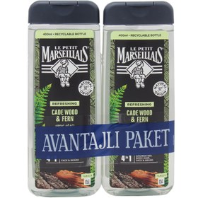 Resim Le Petit Marseillais For Men Ardıç Ağacı Ve Fujer Duş Jeli 2 x 400 ml 