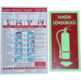 Resim Miralaz Ticaret 6 kg Yangın Söndürücü Tüp Askı Aparatlı+Levhalı+Talimatlı 