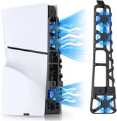 Resim Dobe TP5-3538 PS5 Slim İçin Led Işıklı Kademeli Güçlü Soğutma Fanı 