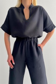Resim Sinemsi Butik Hakim Yaka Alt Üst Spor Takım Siyah 