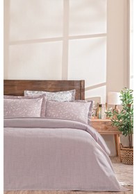 Resim Puffy Elois Tek Kişilik Bambu Pike Takımı - Mürdüm 