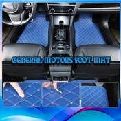 Resim Honeybeeshop Mavi 3 Katmanlı Suni Deri Tesla Model S 2015 2023 Zemin Matı Dayanıklı Kolay Temizlenir 