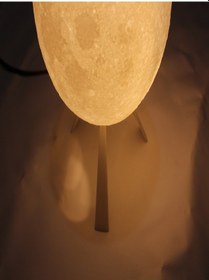 Resim Dekoratif Ayaklı 3d Ay Gece Lambası Standlı Küre 