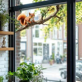 Resim 1 adet Vintage Tarzı Gerçekçi Sivrisinek Cam Sticker - Kendinden yapışkanlı PVC Duvar Dekoru, Oturma Odası, Yatak Odası veya Balkon Pencereleri için, Yarı Mat Bitiş, 5mil Kalınlık, Yeniden Kullanılabilir, Pencere Dekoru | Vintage Duvar Sanatı | Kolay Kurulum, Sivrisinek Dekoru 
