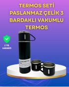 Resim AyrStore Çelik Termos Bardak Seti | 500 ml Kapasite, Kaymaz Taban, Hediye Kutulu 