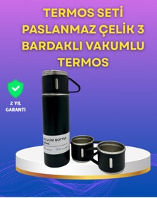 Resim AyrStore Çelik Termos Bardak Seti | 500 ml Kapasite, Kaymaz Taban, Hediye Kutulu 