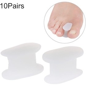 Resim Sones 10 Çift Jel Ayak Parmak Ayırıcı Ayak Bakım Aleti Silikon Büyük Ayak Başparmağı Başparmak Düzleştirici Valgus Halluks Başparmak Koruyucu Düzeltici Hizalama 