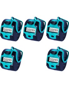 Resim Haashu 5x Sayaç Tıkır Manuel Dijital Dikiş Sayacı Parmak Halkası Mekanik El Taşınağı Sıralı Insanlar Golf (Yurt Dışından) 