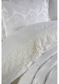 Resim Çeyiz Diyarı Şal 10 Parça Battaniyeli Çeyiz Seti Krem Krem 